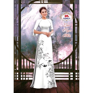 Vải áo dài phong cảnh