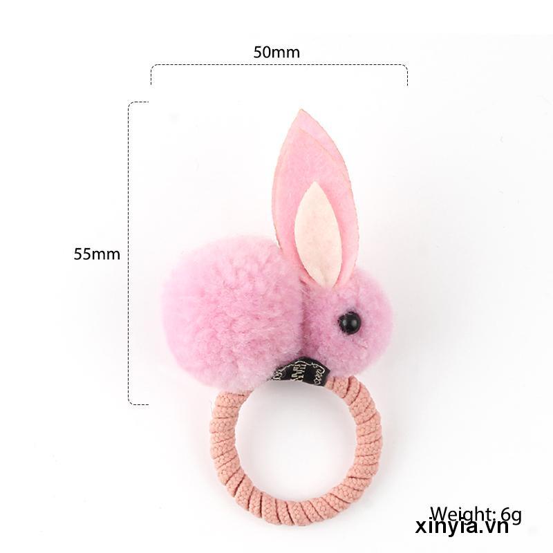 Kẹp tóc/dây buộc tóc hình thỏ đáng yêu phong cách Hàn Quốc
