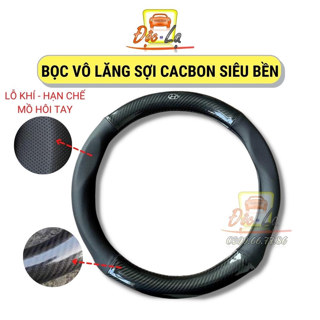 Bọc vô lăng CARBON phối da thoáng khí đủ các hãng xe Toyota-Honda-Hyundai-Mazda-KiA-Ford-Mitshubishi-Chevrolet cao cấp