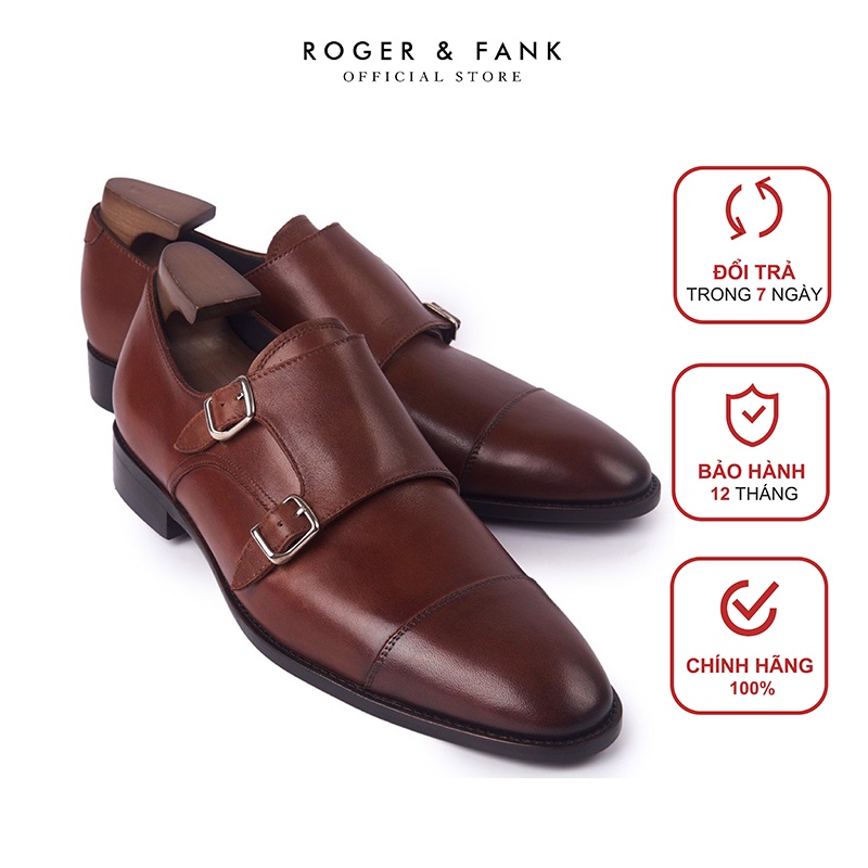 Giày da cao cấp double monk-strap ROGER x FANK