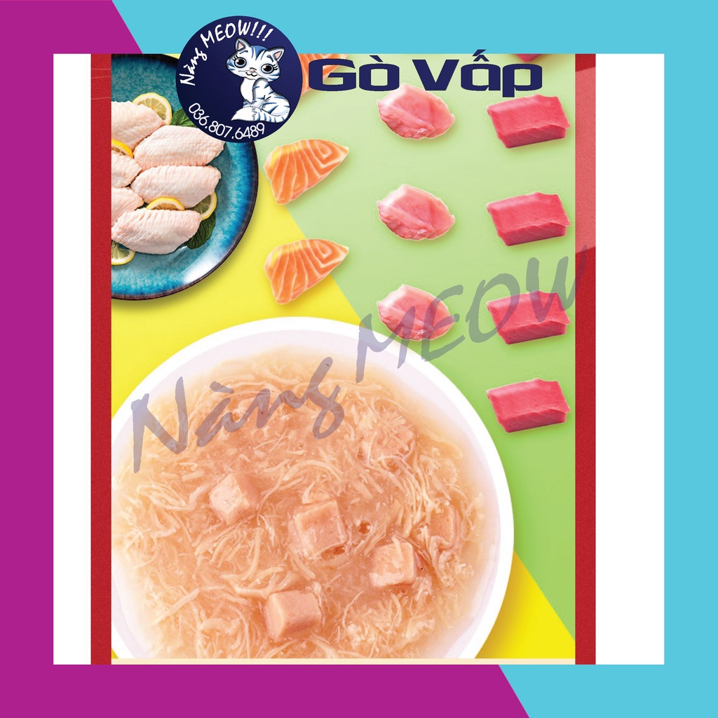 Pate Wanpy Happy100 Gói 70g, Thức ăn ướt, Pate dinh dưỡng cho mèo