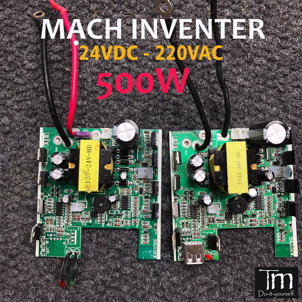 Mạch Tăng Áp Inventer 24V sang 220VAC 500W