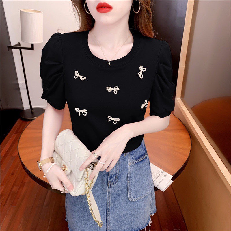 Áo Thun Tay Ngắn Chất Liệu 95% Cotton Thời Trang Mùa Hè Cho Nữ 20 | BigBuy360 - bigbuy360.vn