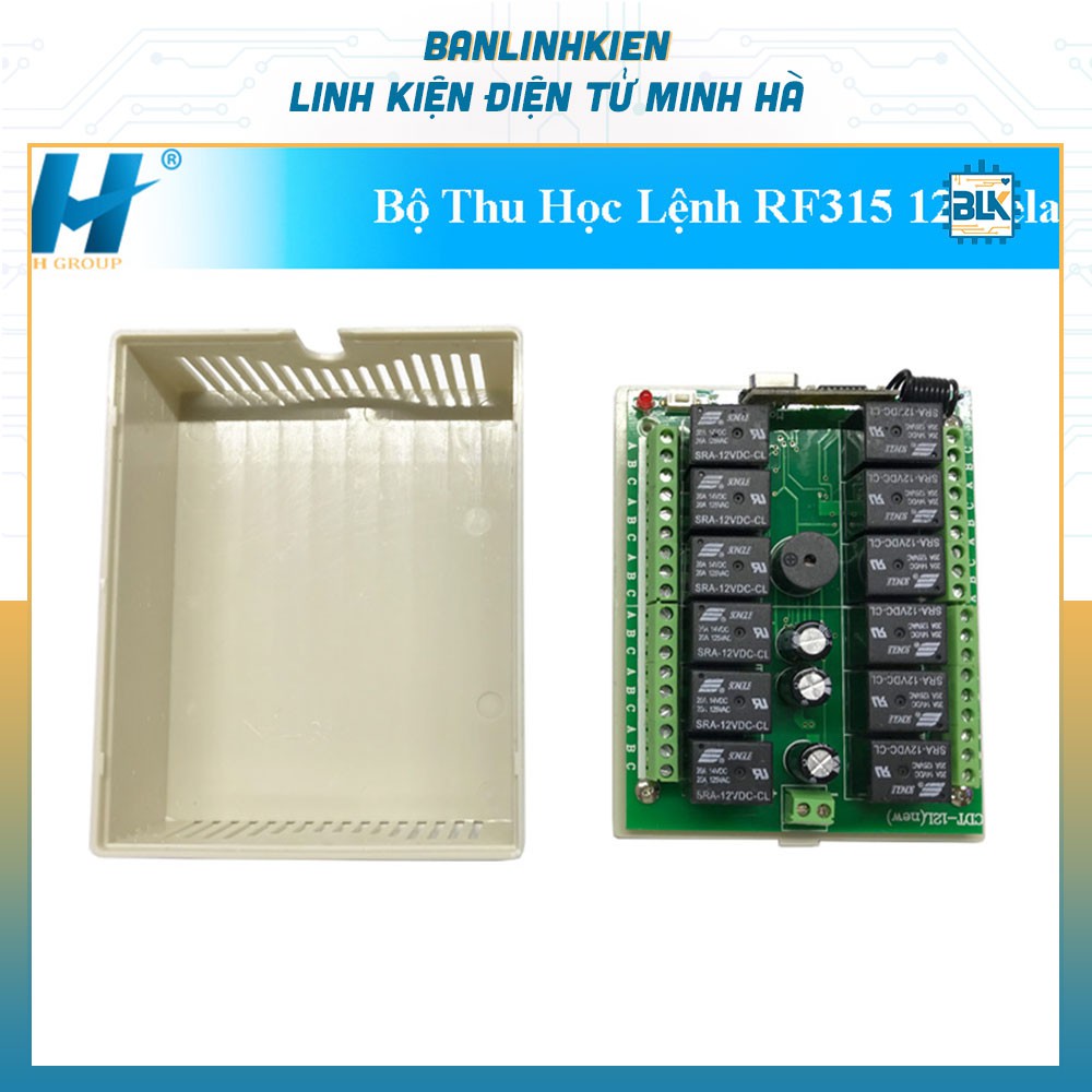 Bộ Thu Học Lệnh RF315 12 Relay