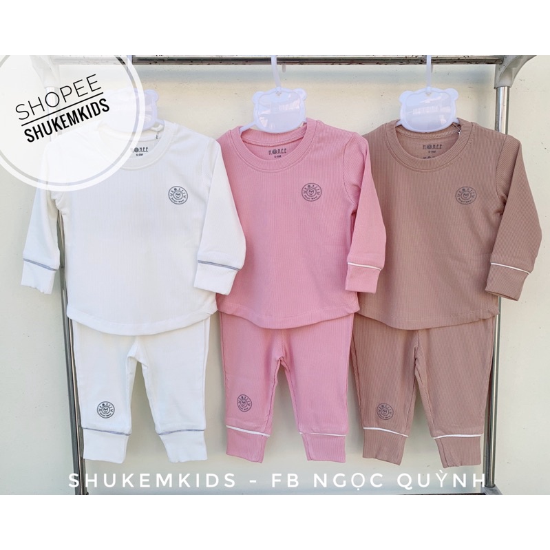 Hrnee. Bộ dài tay nỉ lông Hrnee sale cho bé