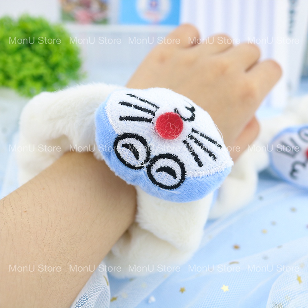 Cột tóc trắng lông mịn cục bông hình DORAEMON DOREMON dễ thương cute MON0244