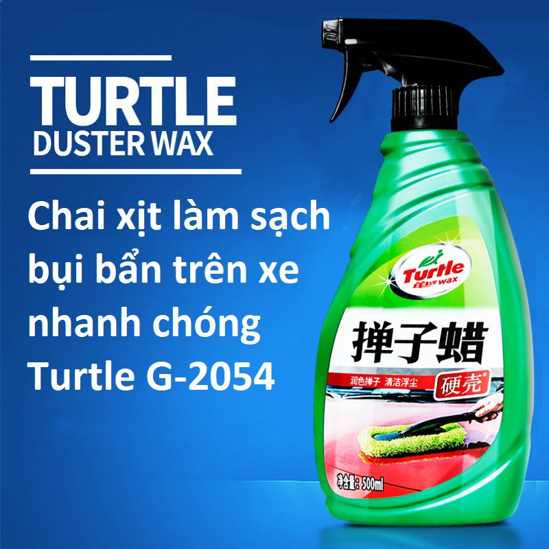 Chai xịt làm sạch bụi bẩn tạo độ bóng trên xe nhanh chóng Turtle G-2054 dung tích 500ml