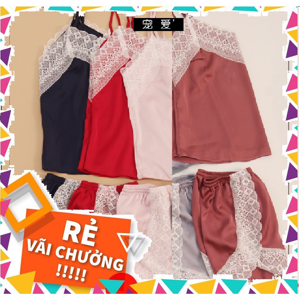 𝐁𝐨̣̂ 𝐧𝐠𝐮̉ 𝐡𝐚𝐢 𝐝𝐚̂𝐲 𝐥𝐮̣𝐚 𝐜𝐚𝐨 𝐜𝐚̂́𝐩 🔥HÌNH THẬT🔥 sexy phối ren trắng váy ngủ lụa bigsize đẹp giá rẻ | BigBuy360 - bigbuy360.vn