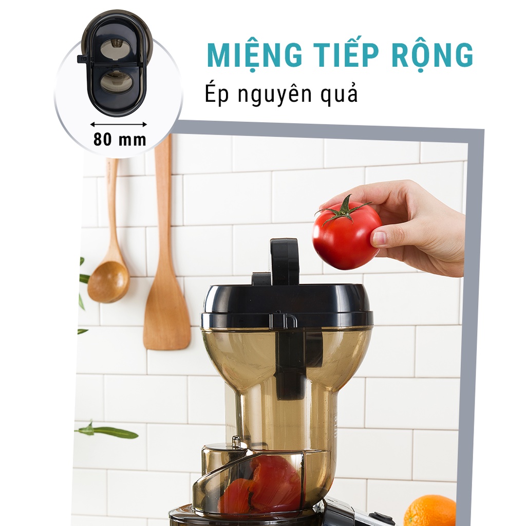 Máy ép trái cây rau củ quả chậm Fellia S265 Bảo hành 18 tháng động cơ máy