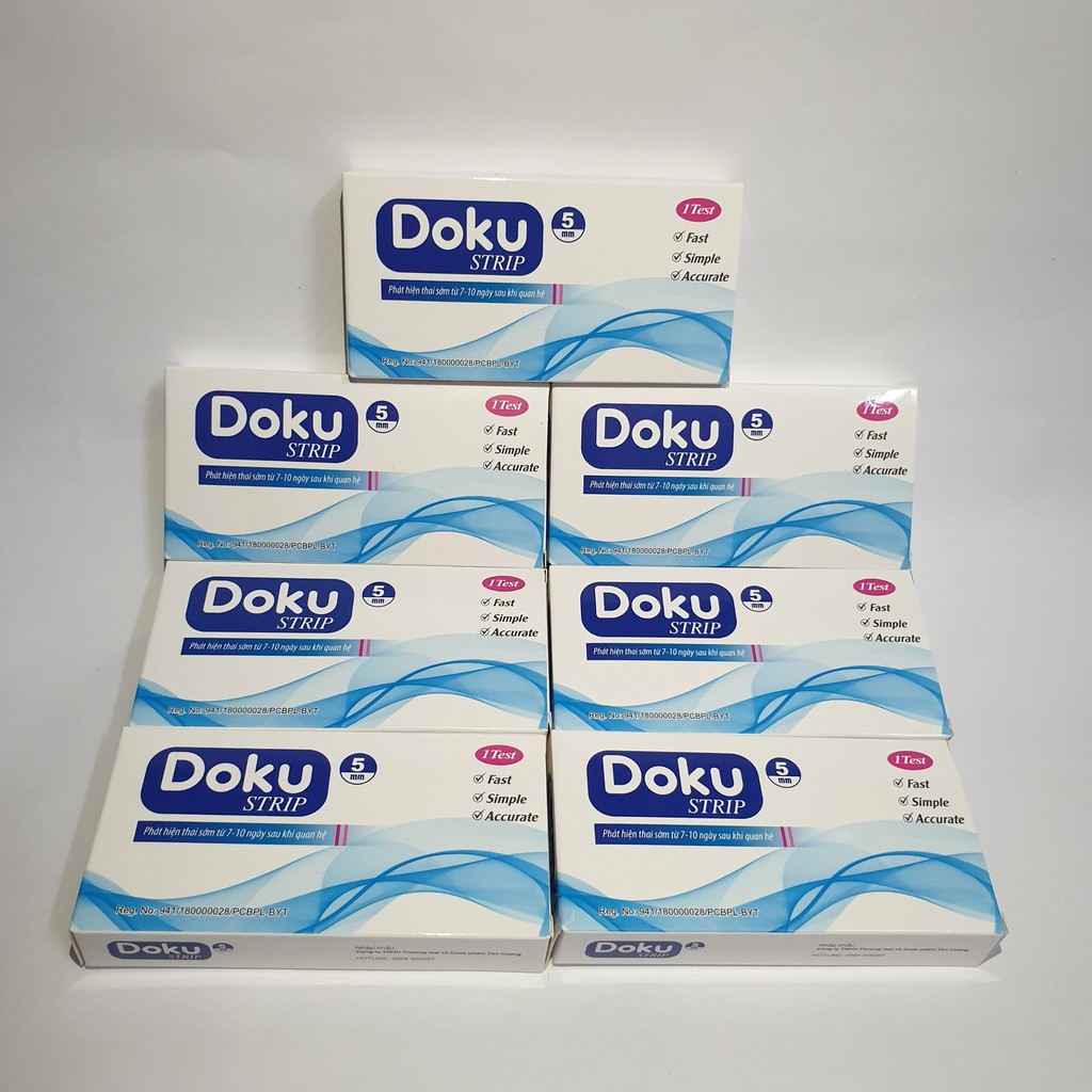 Que thử thai DOKU STRIP nhanh, chính xác - Che tên sản phẩm khi giao hàng
