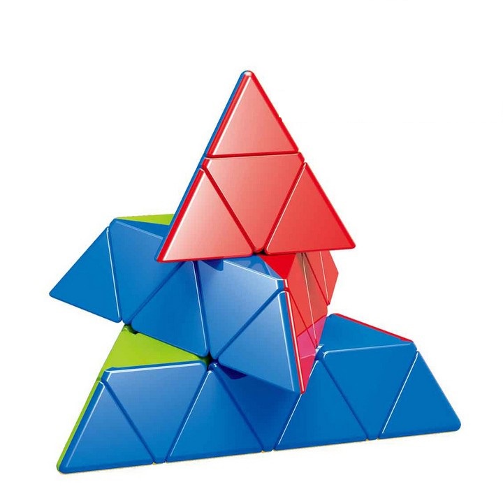 Rubik Tam Giác 4 Tầng Pyraminx 4x4 Stickerlees Fanxin - Rubic Giúp Phát Triển Siêu Trí Nhớ