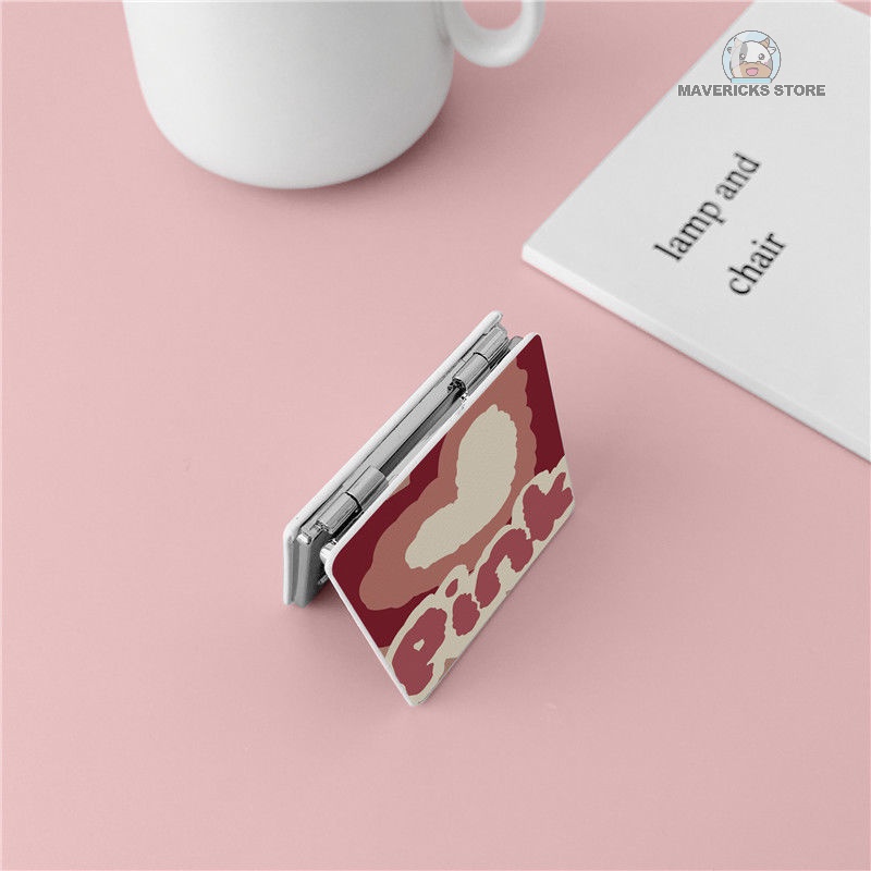 Gương trang điểm gấp gọn thiết kế dễ thương phong cách Hàn Quốc