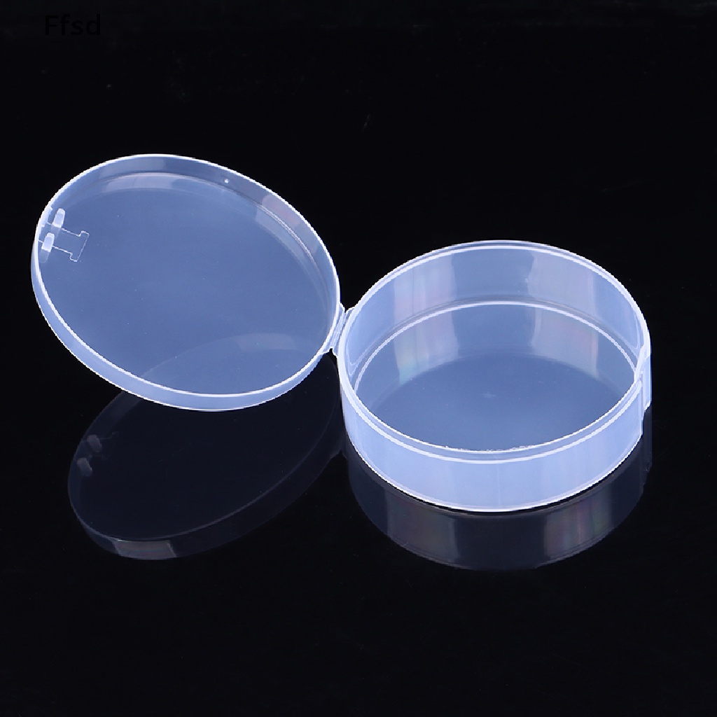 {Ffsd} Hộp Đựng Mút Trang Điểm Trong Suốt Hình Tròn