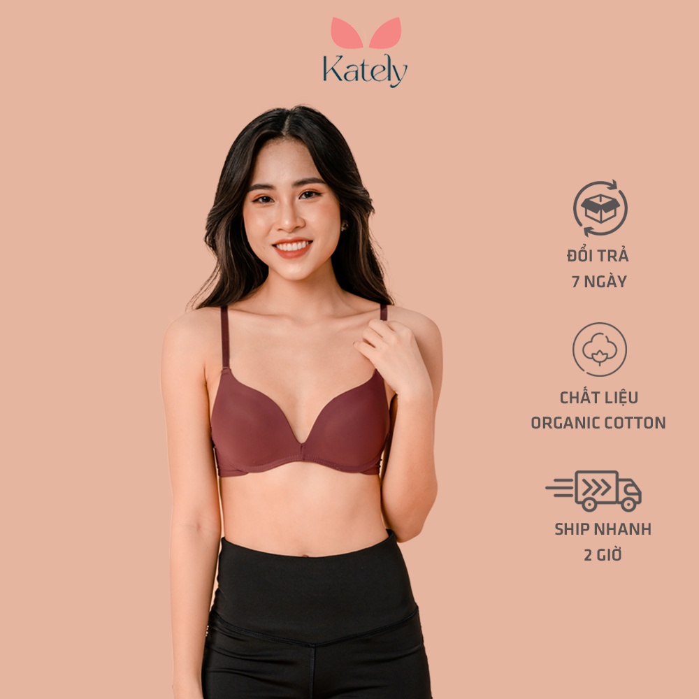Áo lót nữ Kately trơn không gọng, ôm khuôn ngực, tôn vòng 1 gợi cảm quyến rũ, có cỡ big size mã AL004