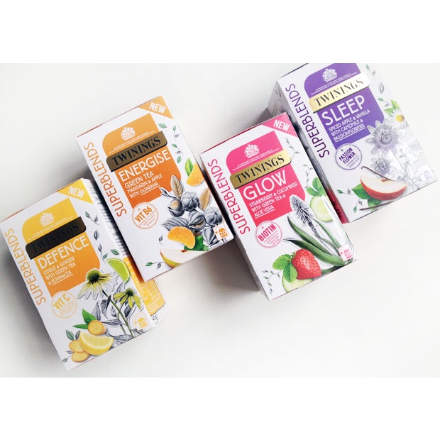 Trà túi lọc Twinings Superblends các vị 20 gói mua tại Anh