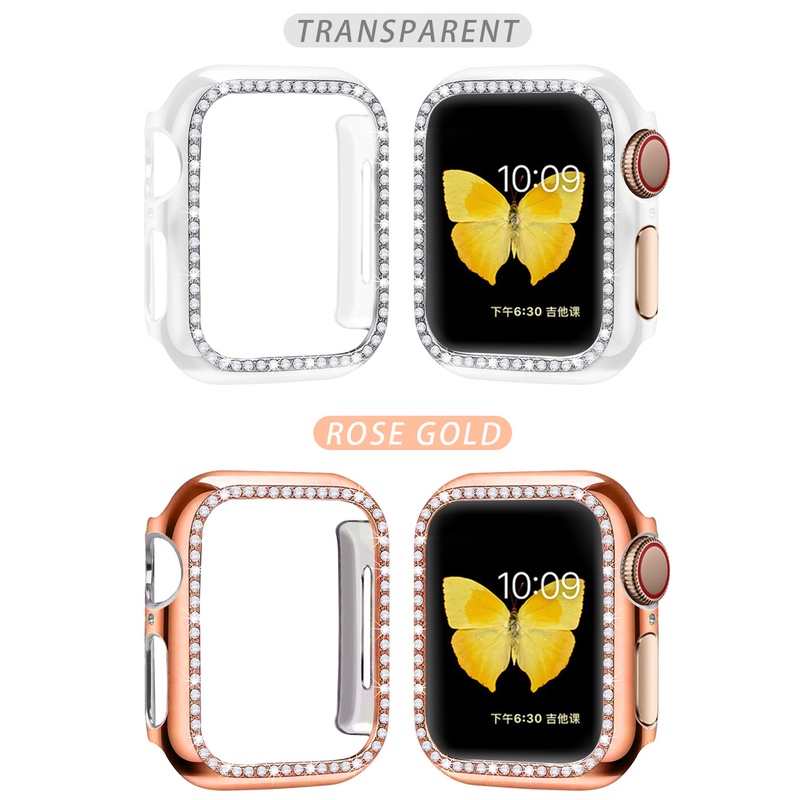 Ốp Bảo Vệ Đính Đá Dành Cho apple watch band 7 6 se 5 4 3 2 45mm 41mm 44mm 40mm 42mm 38mm