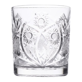 Ly Cốc Pha Lê Mài Hoa Văn Bông Tuyết Bohemia Crystal 320ml 20307/57