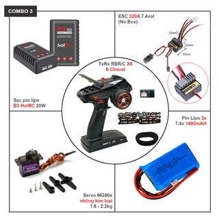 Combo 3: Bộ điện 5 món cơ bản - nâng cấp cho xe RC