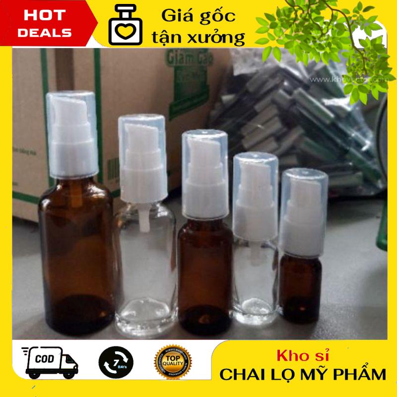 Chai Chiết Mĩ Phẩm ❤ GIÁ TẬN GỐC ❤ Chai thủy tinh xịt giọt 15ml/20ml/30ml chiết mỹ phẩm, dầu gội, sữa tắm, serum .