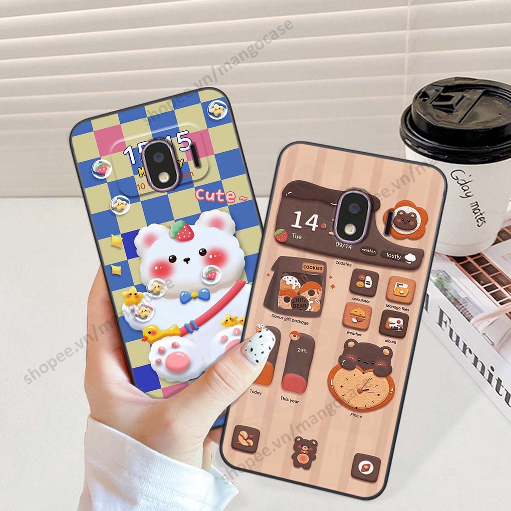 Ốp lưng Samsung J4 2018 hình gấu, thỏ, đồng hồ cute dễ thương