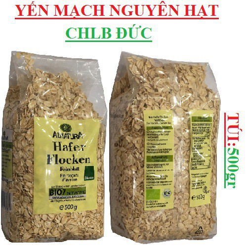 Combo 2 túi Yến Mạch Đức siêu sạch Bio Alnatura 500g