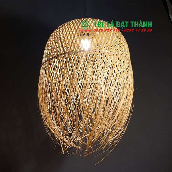 Đèn mây tre trang trí nhà cửa lồng tua rua thả trang trí, thả trần
