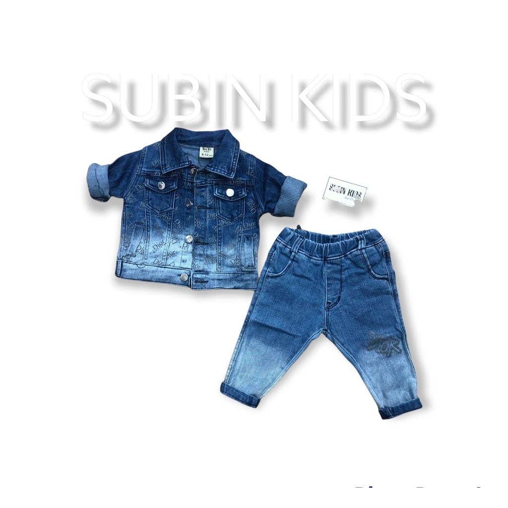 (ảnh thật) quần bò bé trai SBQB001 sz 8kg - 18kg quần jeans cho bé xanh trơn rách chất lừ (hàng có sẵn) SUBIN KIDS