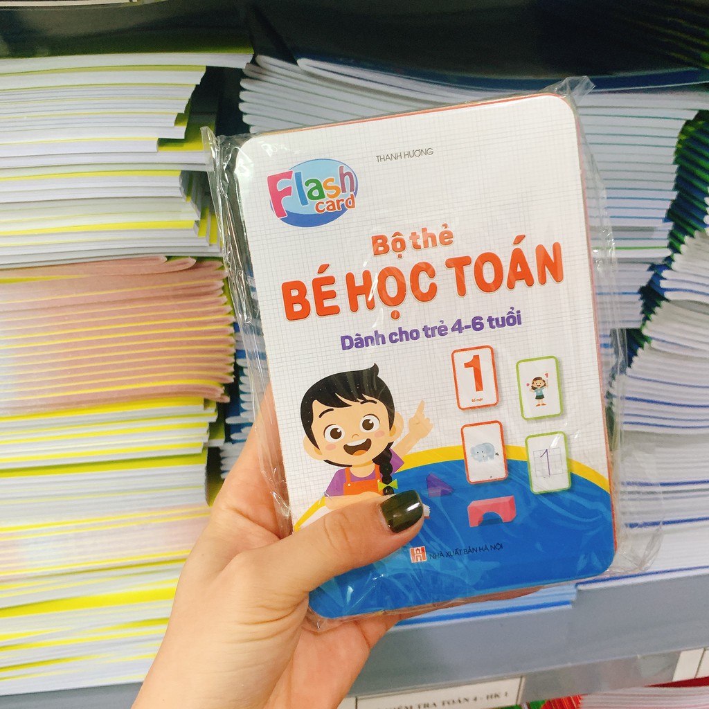 (FlashCard) Bộ Thẻ Bé Học Toán (Cho bé từ 4-6 tuổi)