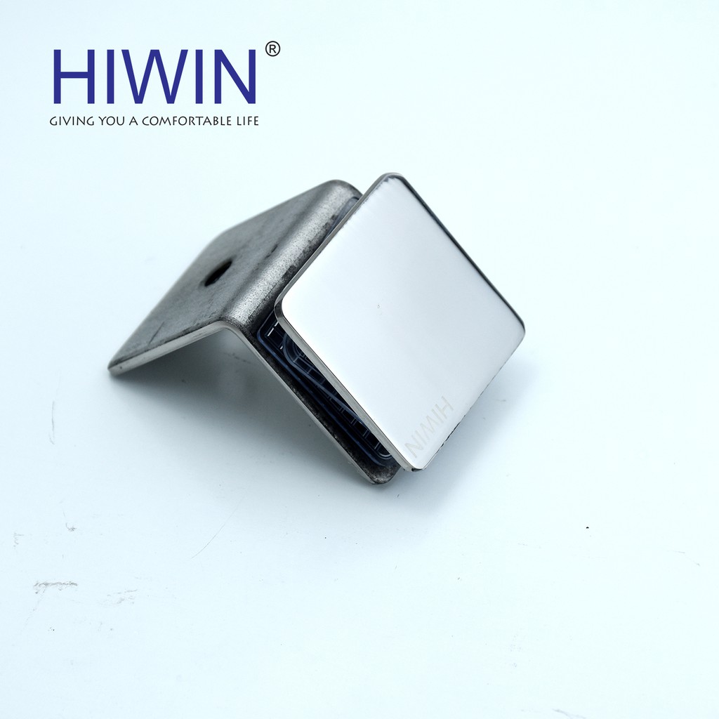 Kẹp định vị 90 độ kính - tường mặt gương inox 304 Hiwin FC-086