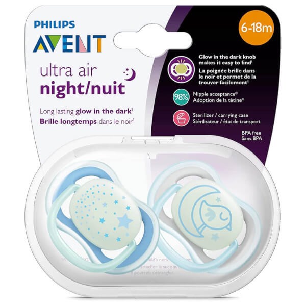 Set ty giả cho bé PHILIPS AVENT ultra air, núm ti chỉnh nha tiệt trùng - Monnie Kids