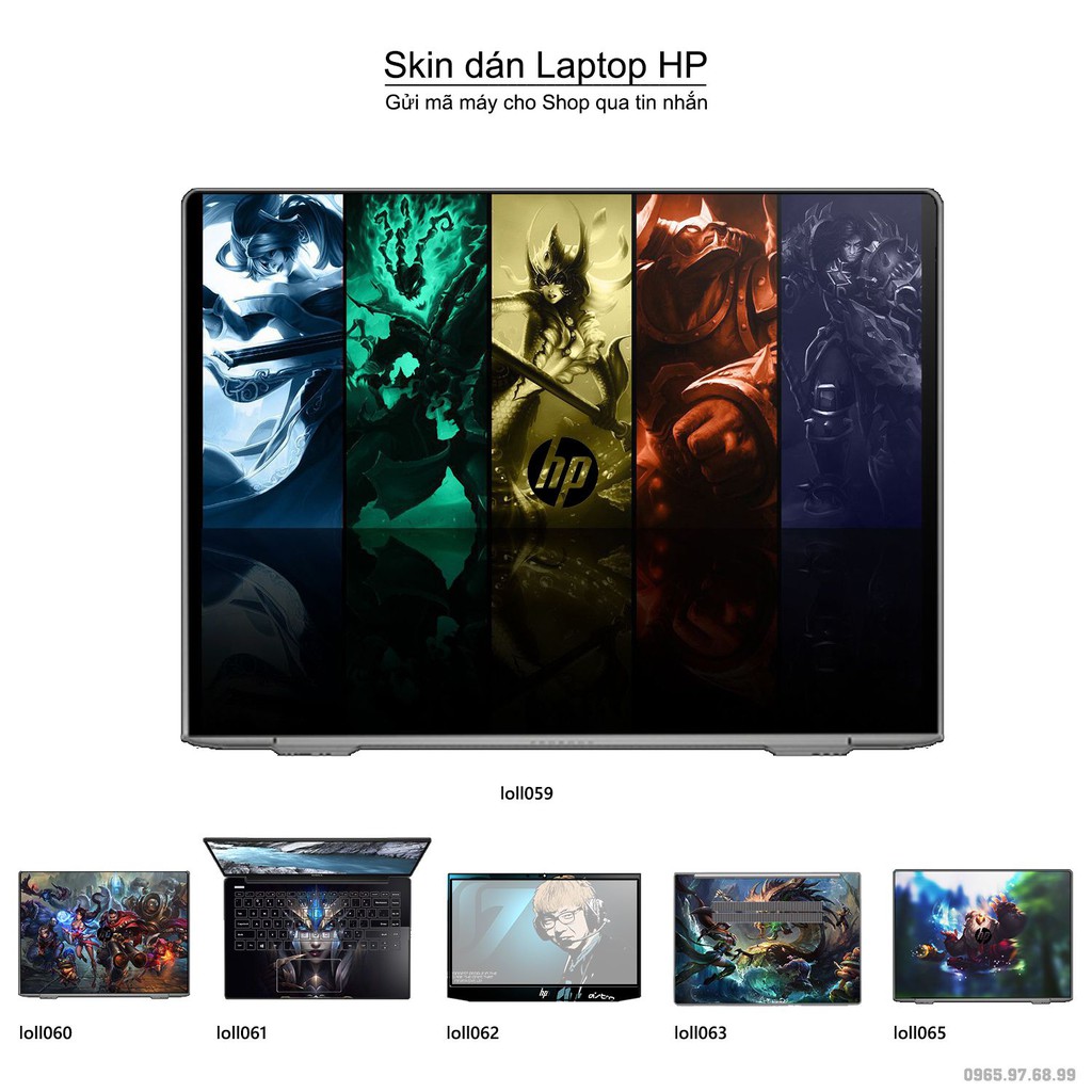 Skin dán Laptop HP in hình Liên Minh Huyền Thoại _nhiều mẫu 8 (inbox mã máy cho Shop)