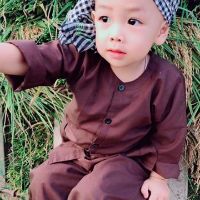 Combo bộ bà ba và khăn rằn cho bé