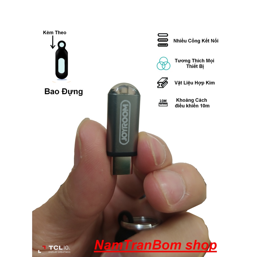 Điều Khiển Từ Xa Hồng Ngoại Không Dây Joyroom phiên bản 2022,Thiết Bị Hồng Ngoại Cho Điện Thoại Di Động Micro USB/Type-C