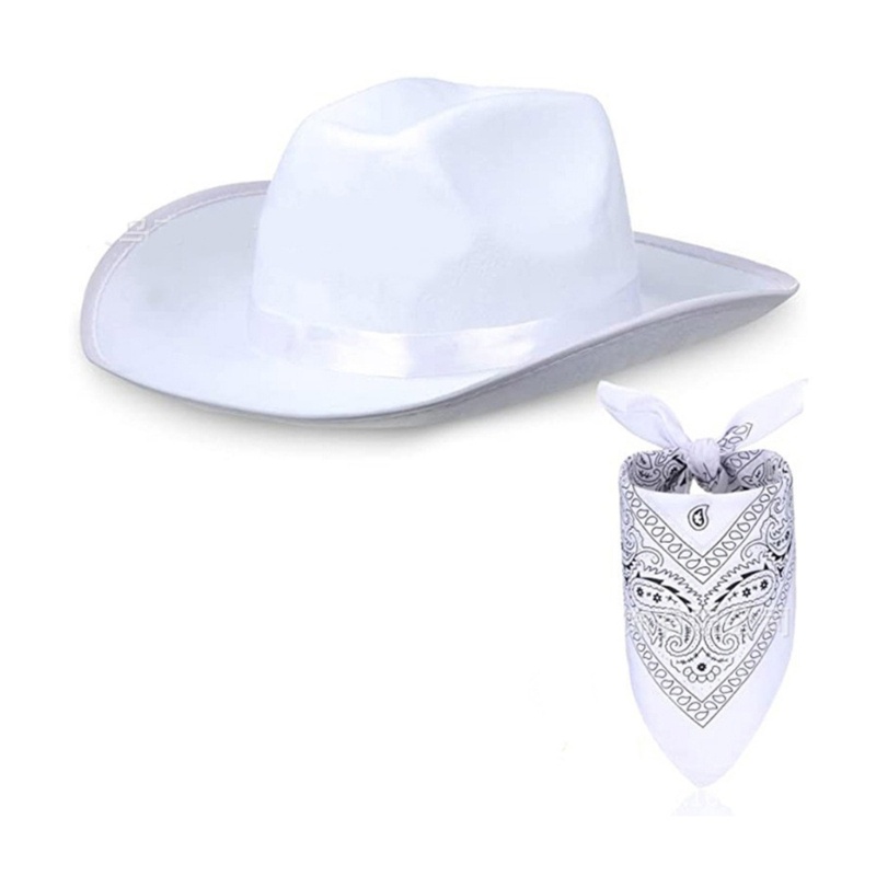 1 Set Mũ Cao Bồi Màu Sắc Đơn Giản Cho Nam Nữ