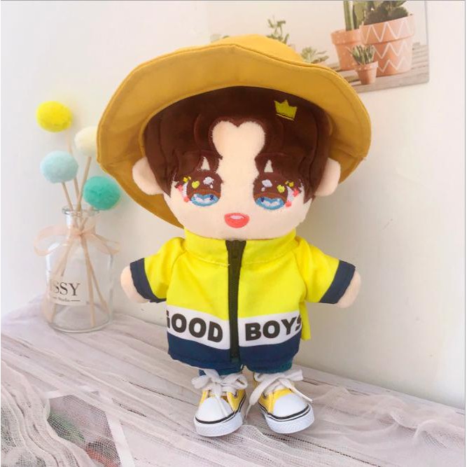 Áo khoác cổ co cho doll 20-22cm (không kèm nón)