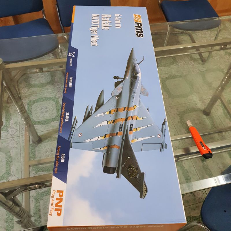 Máy Bay điều khiển Rafele 64mm FMS càng CNC siêu chất