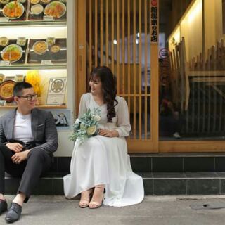 Maxi trắng tay dài