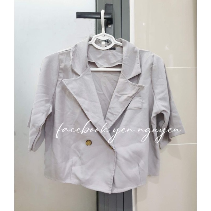 ⤑Áo khoác Oversized dáng croptop Quảng Châu/Size