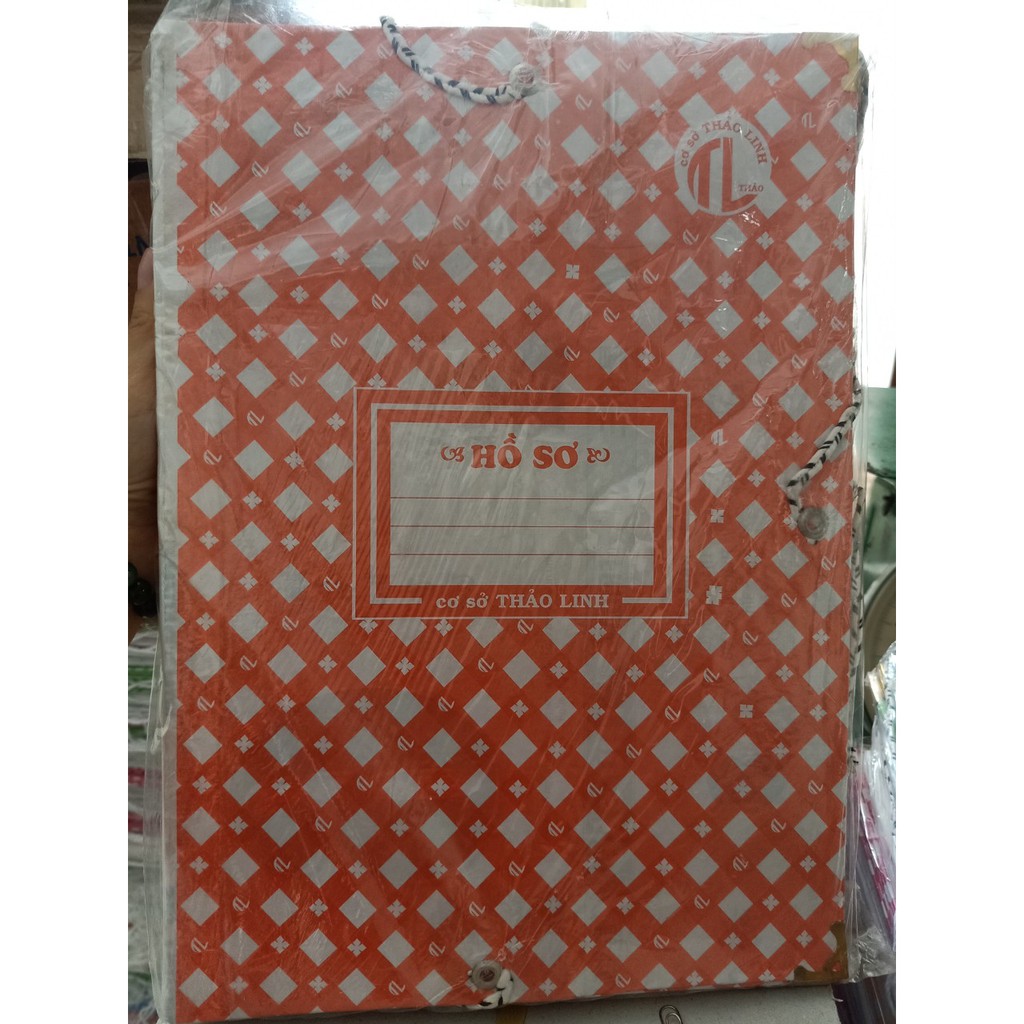 10 cái Bìa giấy 3 dây gáy si TL có nẹp sắt dùng đựng hóa đơn chứng từ loại tốt