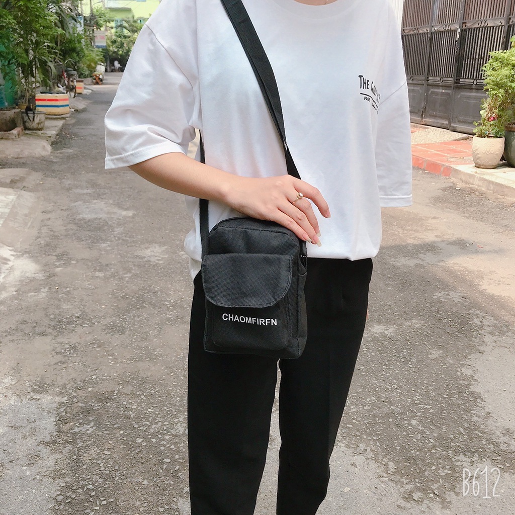 Túi đeo chéo CHAOM chất vải bố cao cấp giá rẽ nam nữ thời trang