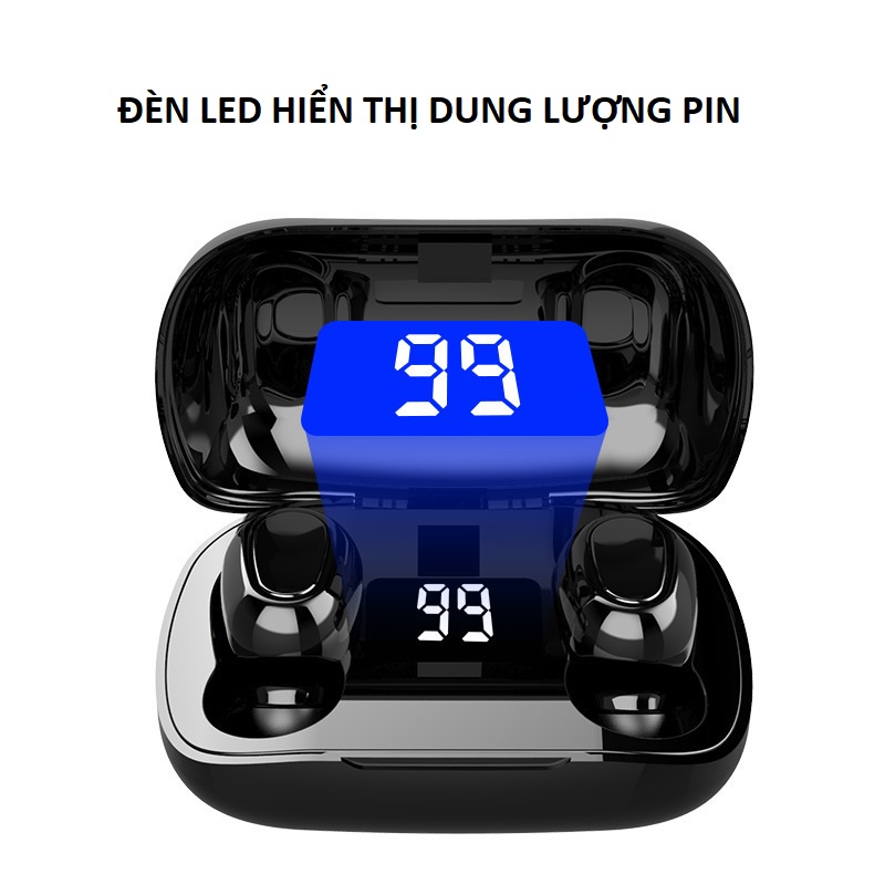 Tai nghe Bluetooth 5.0 L21 Pro bản Quốc Tế âm thanh vòm 9D, Tai nghe không dây TWS