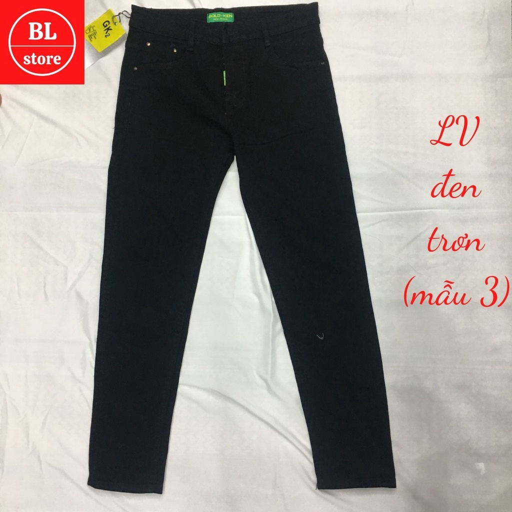 Quần bò nam đẹp cào rách gối, Quần jean nam đen trơn cao cấp phong cách | BigBuy360 - bigbuy360.vn
