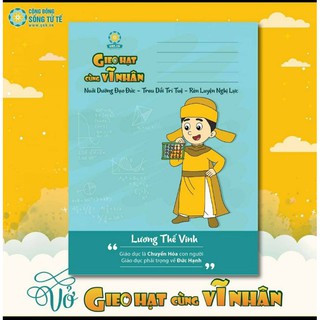 Vở ô li Gieo hạt cùng vĩ nhân