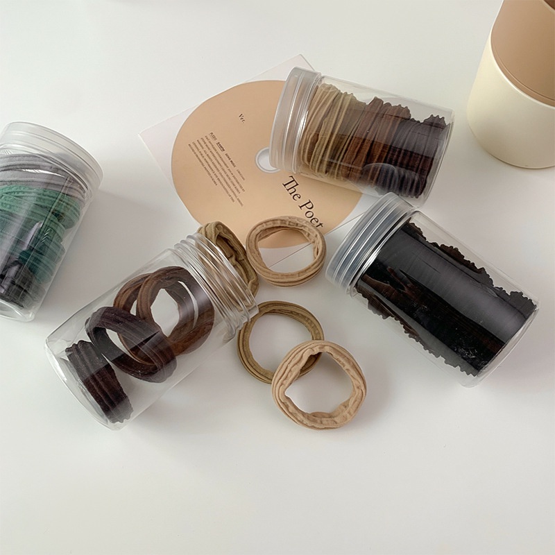 Set 8 Dây Buộc Tóc Cao Su Không Làm Tổn Thương Tóc Tiện Dụng