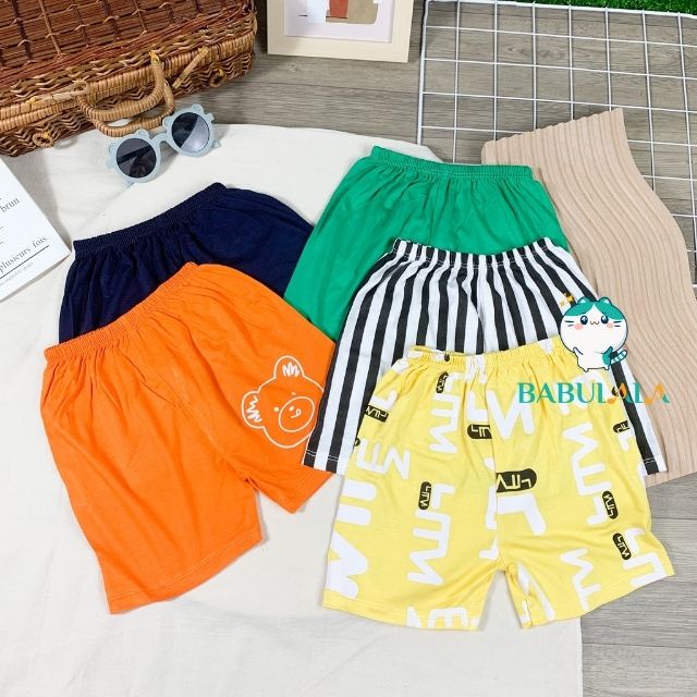 Đồ Bộ Minky Mom Cộc Tay Cho Bé Trai Bé Gái Vải Thun Lạnh-Set Bộ Tay Ngắn 1 2 3 4 5 6 Tuổi Babulala CT24