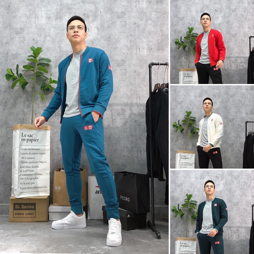 Bộ thu đông nam cổ BOMBER cao cấp bộ thể thao gym yoga bigsize xuất khẩu BSU 035