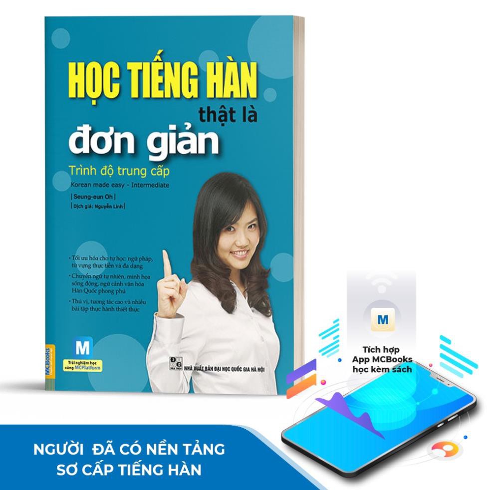 Sách - Học Tiếng Hàn Thật Là Đơn Giản Trình Độ Trung Cấp [MCBOOKS]