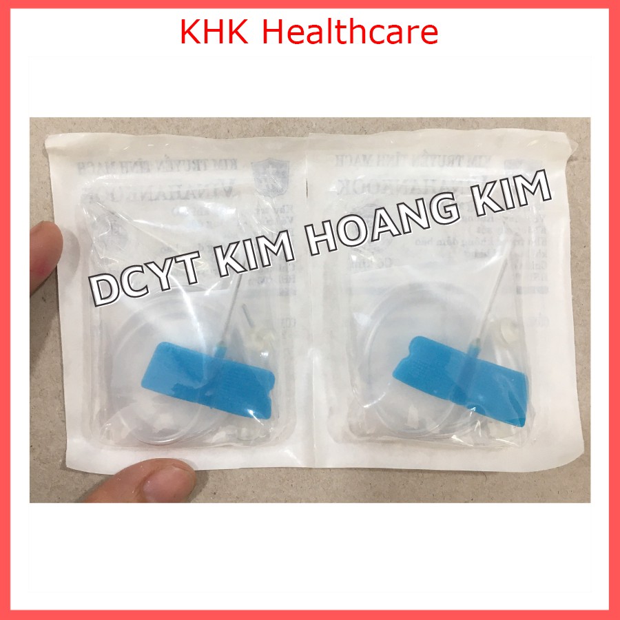 Hộp 50 kim truyền tĩnh mạch (kim bướm) 23G Vinahankook