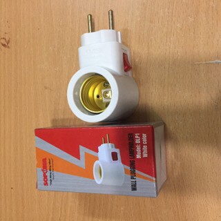 Đui đèn E27 , liền phích cắm +công tắc sopoka