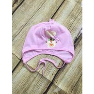Mũ cotton Hằng Trang cho bé sơ sinh, có dây buộc, hàng đẹp mềm mịn